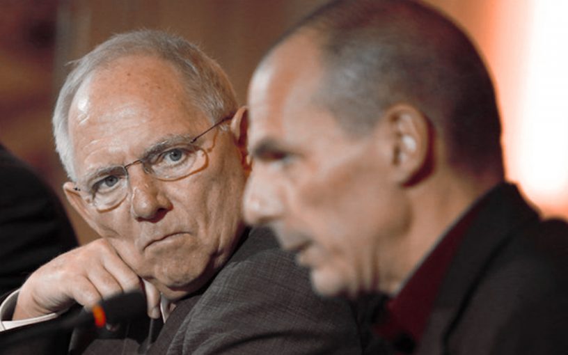 Wolfgang Schäuble i Varoufakis