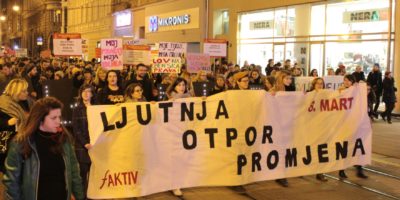 Foto: fAktiv | Nekoliko tisuća ljudi marširalo je jučer Zagrebom povodom Osmog marta