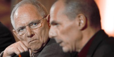 Wolfgang Schäuble i Varoufakis